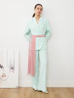 БАЗОВЫЙ РЕМЕНЬ-ТРАНСФОРМЕР С БАХРОМОЙ ЗАМША ПУДРОВЫЙ РОЗОВЫЙ