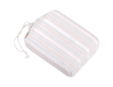 Покрывало 220x240 Devilla Candy экрю-розовый-голубой