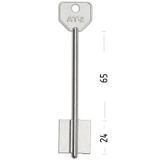 Заготовка сувальдного ключа 10640 ATR2D (AT-2)