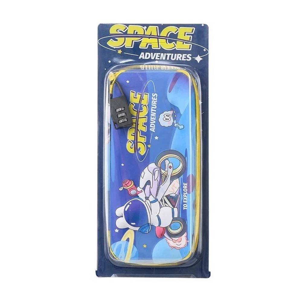 Пенал-косметичка Basir без наполнения, 22,5*10*5,5 см, серия "Space", ассорти