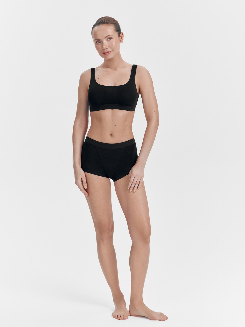 Трусы боксеры Basic Cotton (черный)