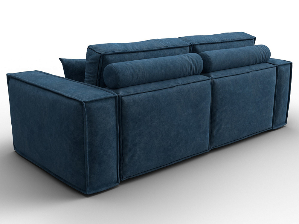 Диван прямой Лига-081 НПБ ВЕЛЮР BRUT 11 синий