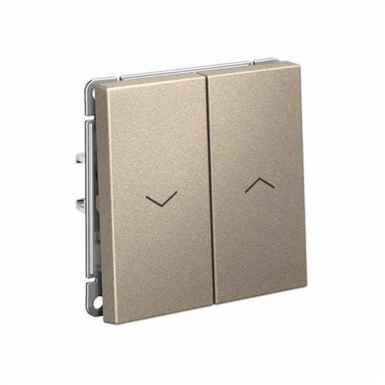 Выключатель для жалюзи 2-кл. ArtGallery 2х (сх. 4) 10А механизм шампань SE GAL000519