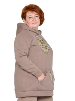 Толстовка из футера с начесом Бабочки