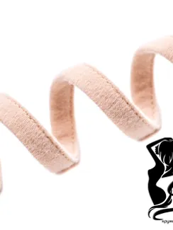 168 Ворсовая тесьма для каркасов 10 мм, серебристый пион 168