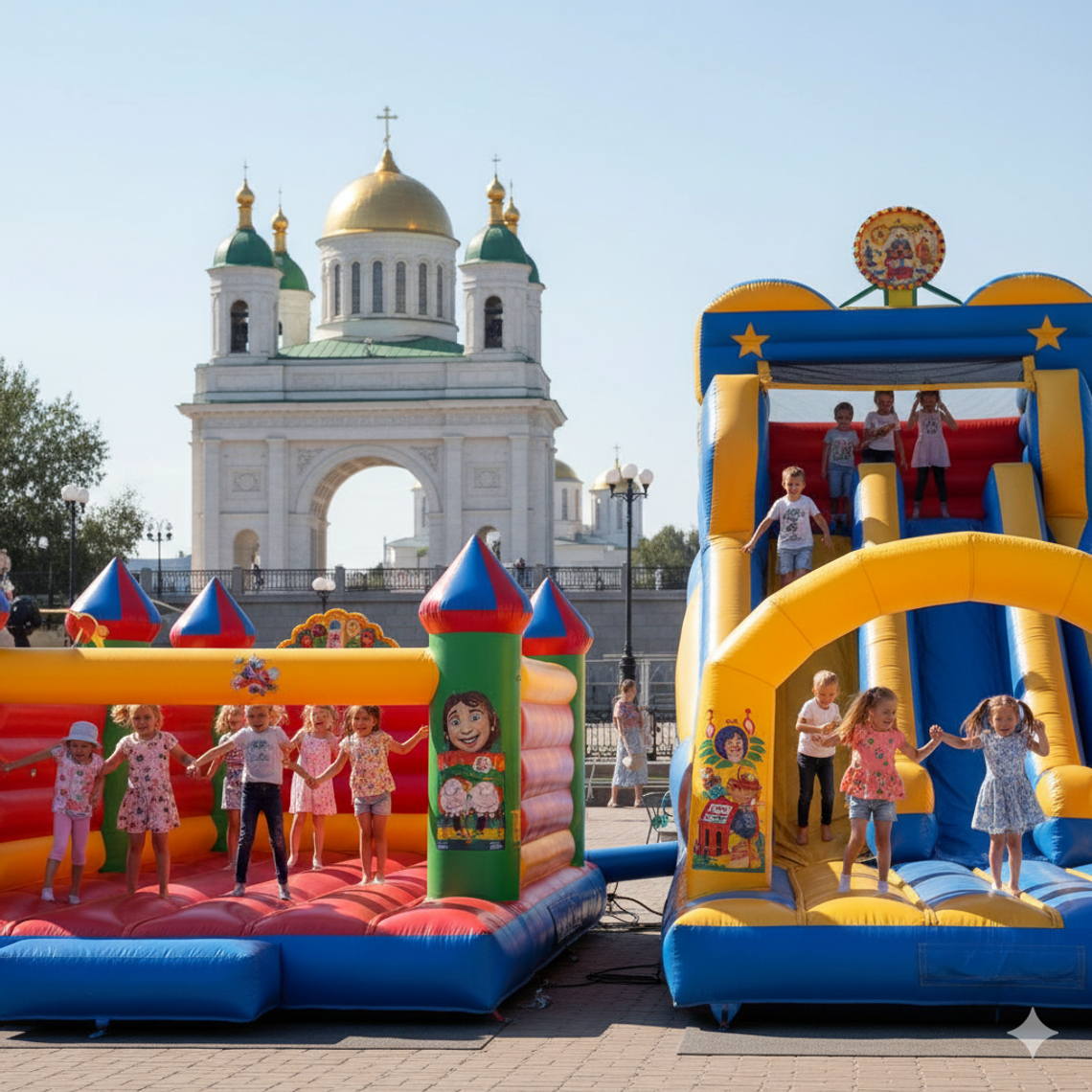 Надувной батут купить в Благовещенске недорого 🎉