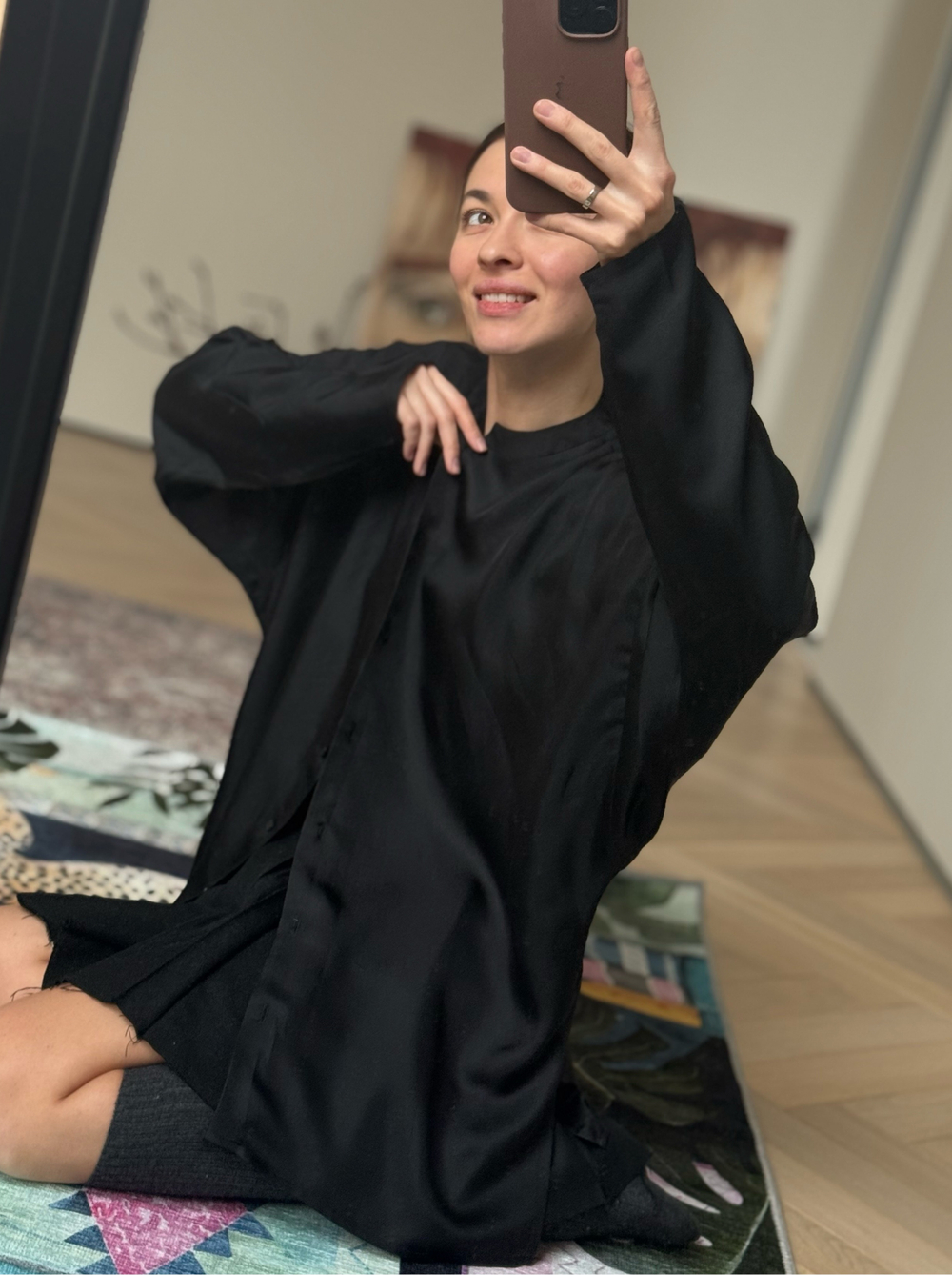 Сорочка шелковая