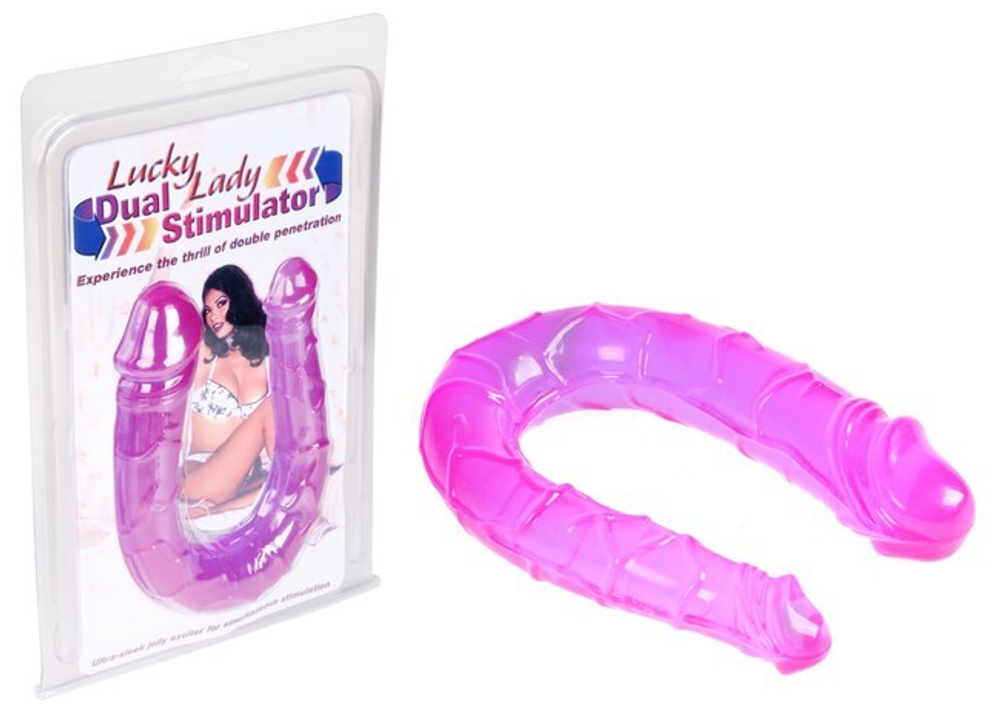 Фаллос двойной Double Mini (11,5 см,фиолетовый) (Цвет: фиолетовый)