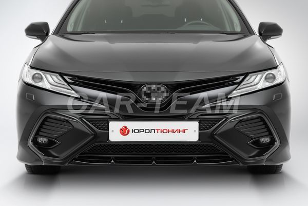 Накладка на передний бампер Toyota Camry XV70 "ЮролТюнинг" Harius окрашенная в цвет