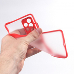 Чехол для Samsung Galaxy A72, прозрачный, матовый, 0,5 мм, 012507 Черный