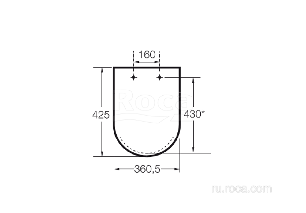 Крышка Roca Dama Senso Compacto 801511004