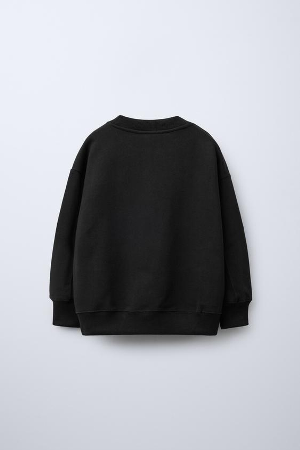 ZARA ТОЛСТОВКА С ПРИНТОМ «КРУГЛЫЙ ГОРОД», ЧЕРНЫЙ