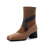 SIFEIRO Cow Leather Ankle Boots 5CM Women"s