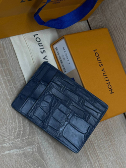 Картхолдер Louis Vuitton из кожи крокодила