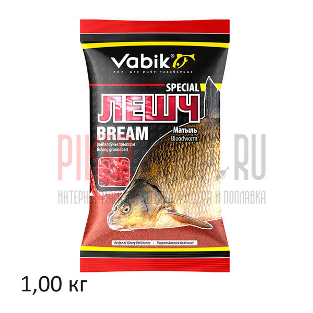 Прикормка Vabik Special Bream Bloodworm (Лещ Мотыль), 1 кг