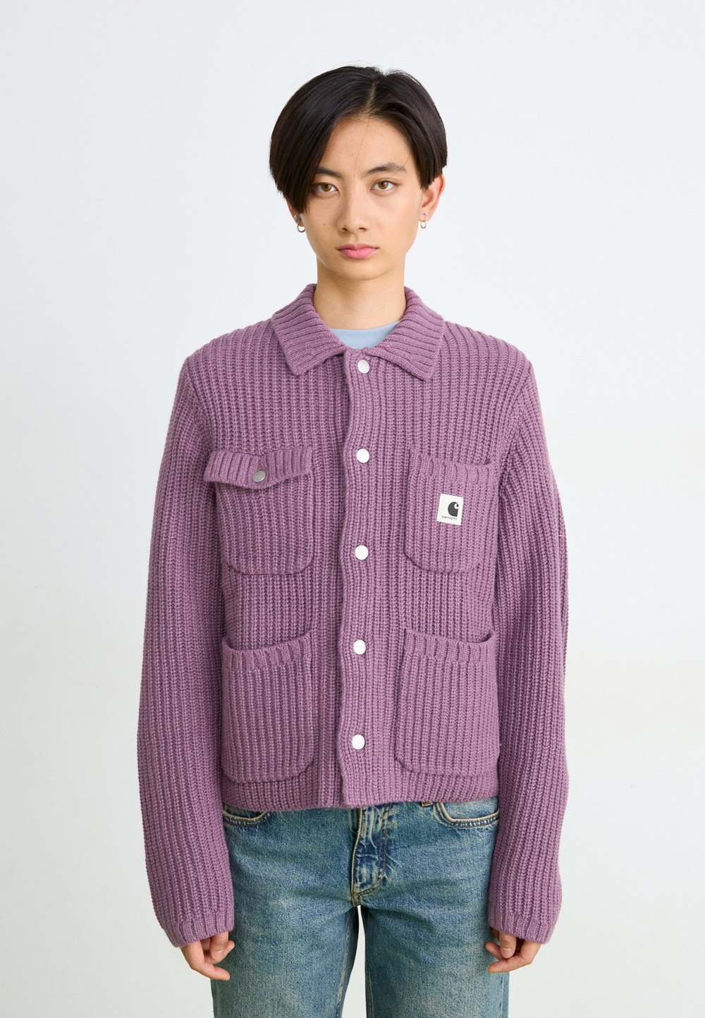 Carhartt WIP MICHIGAN - Кардиган - Фиолетовый