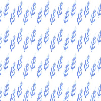 Buy fabric watercolor spikelets blue white