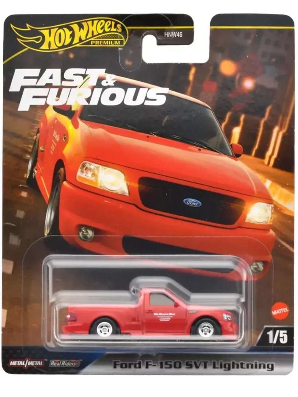 Машинка Хот Вилс Премиум Ford F150 SVT Lightning HNW46 HYP75
