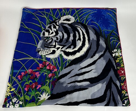 Шаль Hermes Tyger Bleu