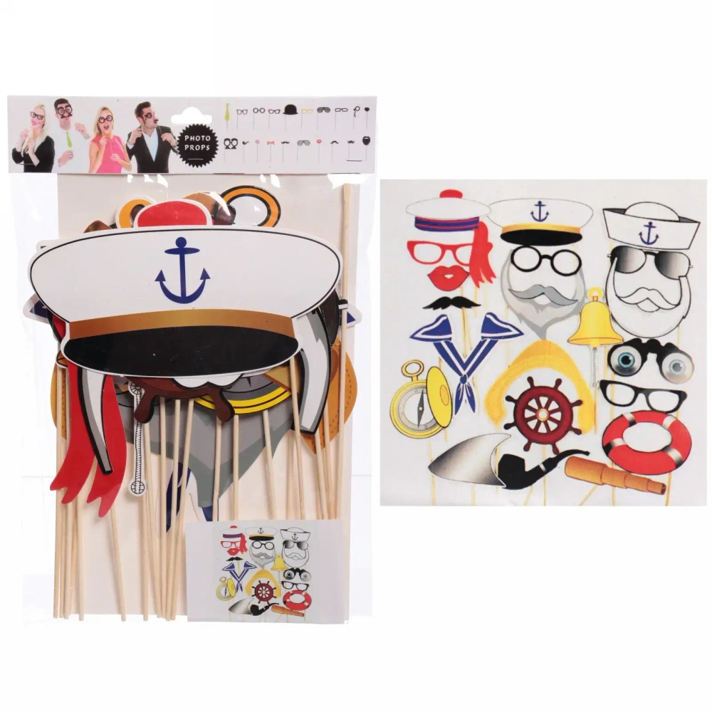 Фотобутафория «Вечеринка на корабле» набор 20 предметов