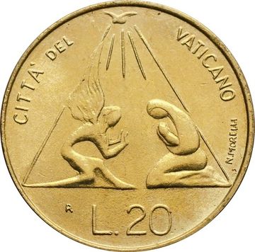 20 лир 1983 Ватикан, Воплощение Слова