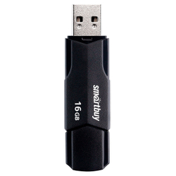 Память Smart Buy "Clue" 16GB, USB 2.0 Flash Drive, черный