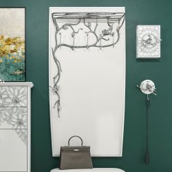 Вешалка настенная Терра (без зеркала) Айс Античное Серебро