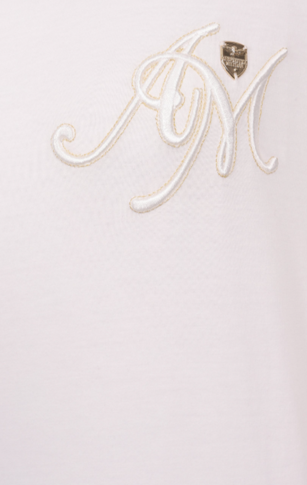 Футболка с трикотажным воротом