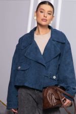 Жакет укороченный Динара (синий) Б14325-39М LT Collection