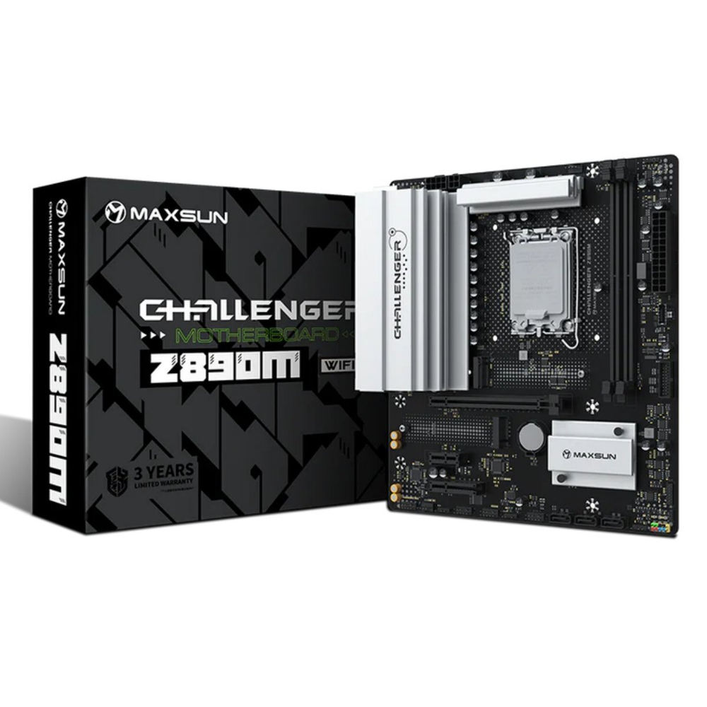 Материнская плата MAXSUN MS-Challenger Z890M WIFI, LGA1851, DDR5, mATX