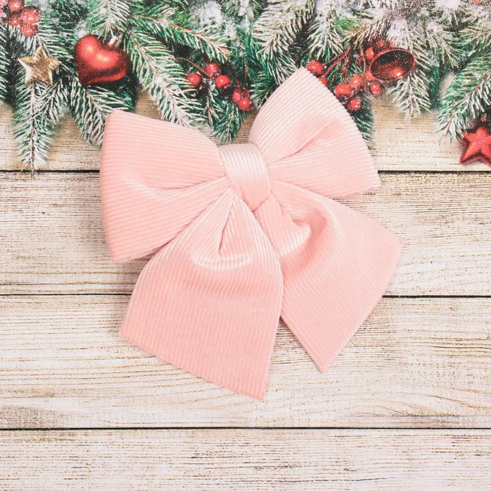Бант на ёлку «Богема» 15*20 см, розовый