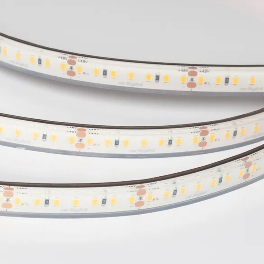 Светодиодная лента герметичная RTW-PFS-A140-12mm 48V Warm2700 (12 W/m, IP68, 20m) (Arlight, -) 057302