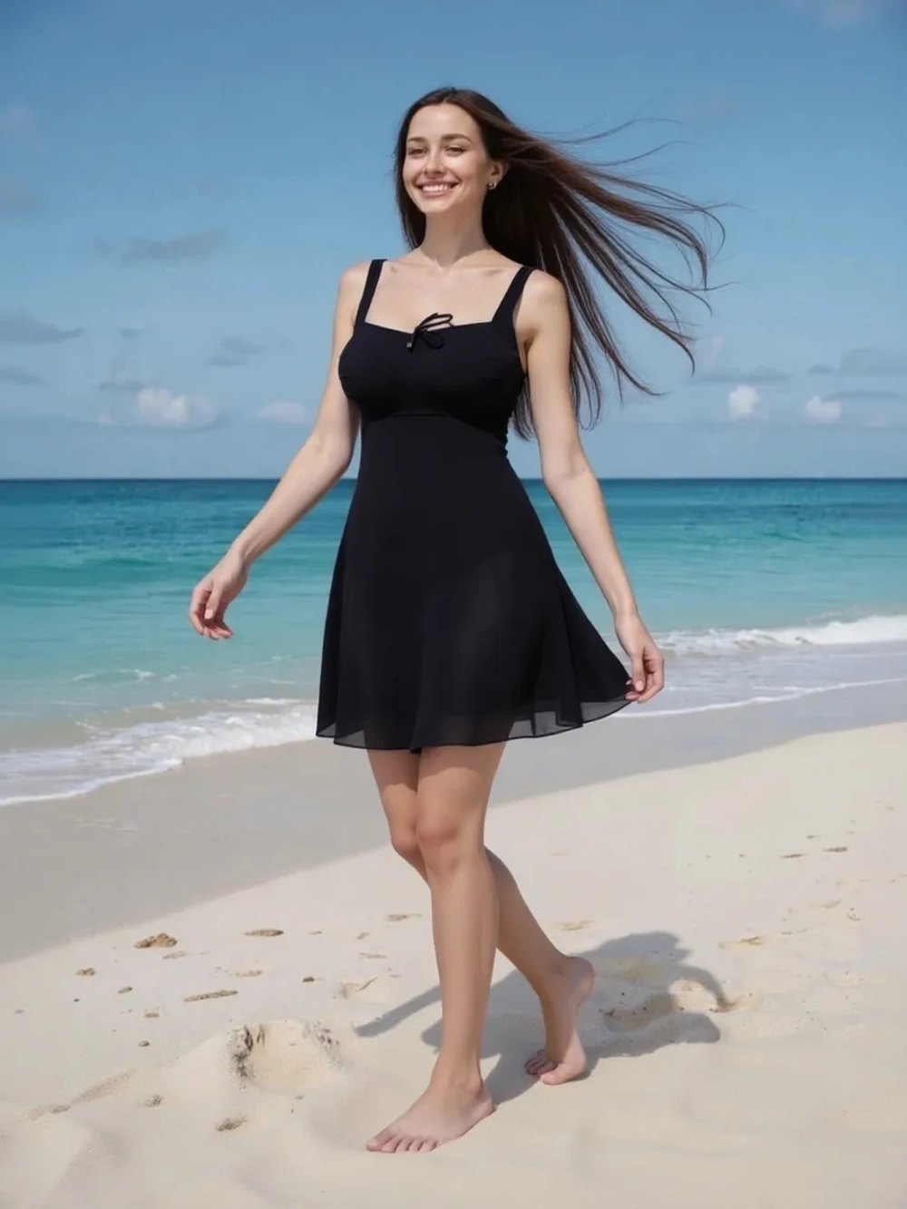 Купальник-платье слитный однотонный большой размер