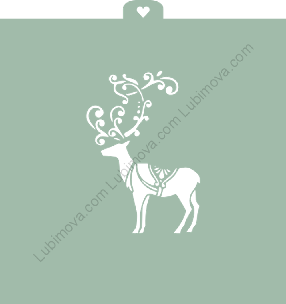 Трафарет "Северный олень" (-)