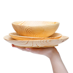 Набор деревянных тарелок Art of Siberia из дерева пихта сибирская TN34