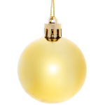 Новогодние шары 5 см (набор 4 шт) «Глянец», золотой