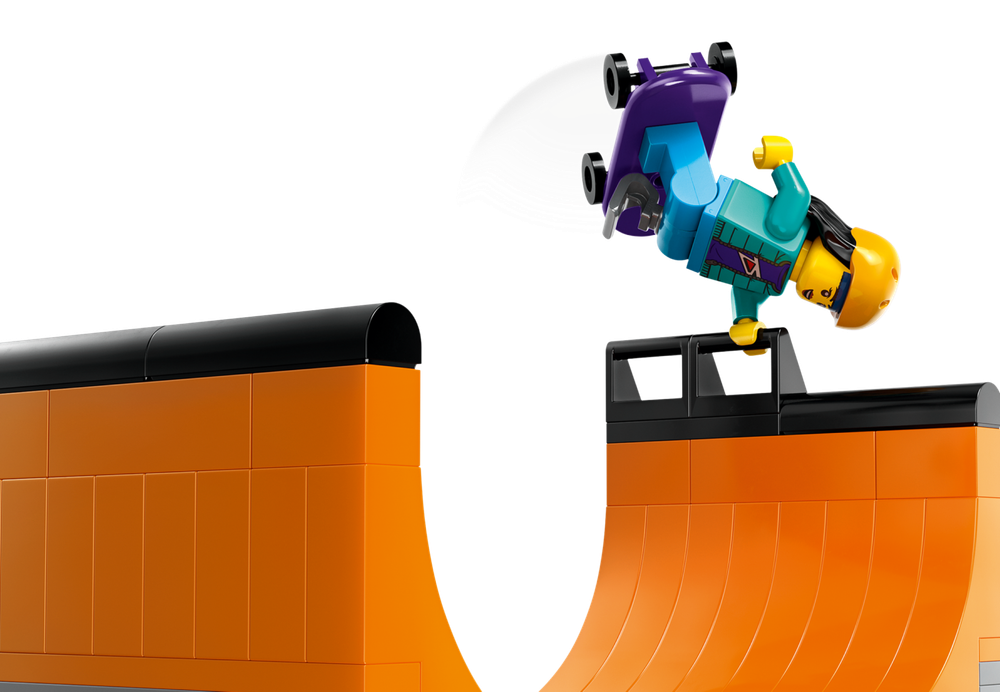 Конструктор лего сити Городской скейт-парк 60364 | LEGO City Street Skate Park | модульный скейт-парк 454 детали | 6+
