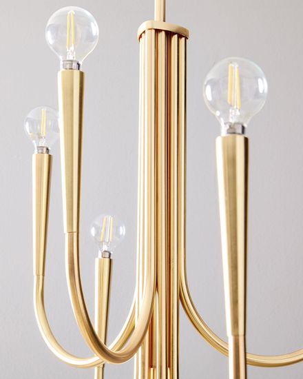 Золотая люстра “Свуп”