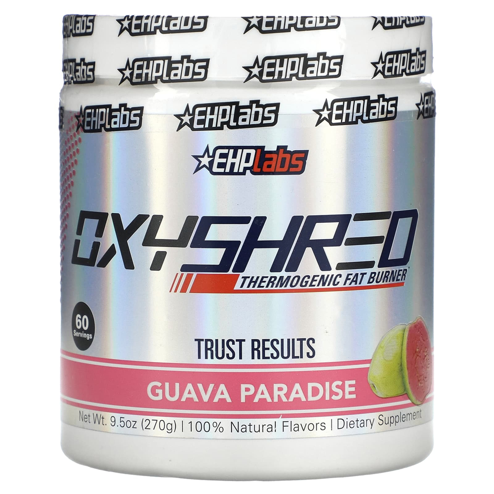 EHPlabs, OxyShred, термогенный сжигатель жира, со вкусом гуавы, 270 г (9,5 унции)