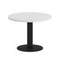 Onix Direct Стол журнальный круглый O.SJ-1 Белый Бриллиант/Металл Черный 600*600*450
