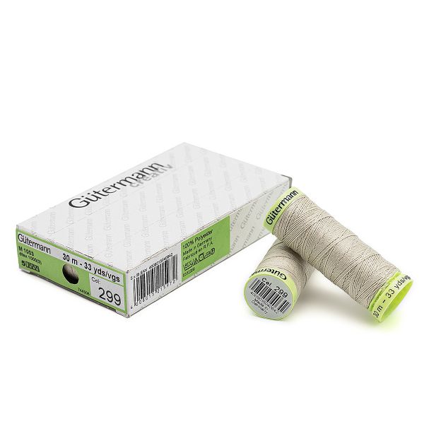 Нитки отделочные Gutermann Top Stitch 30 (30 метров), 5 кат. | 299 св.серо-бежевый