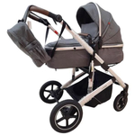 Детская коляска-трансформер 2в1 Luxmom 711 / черного цвета