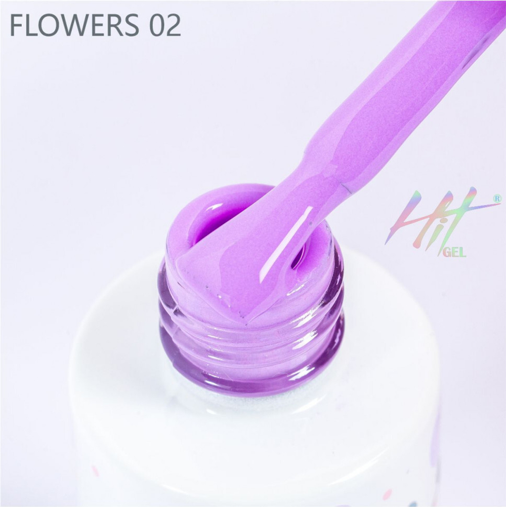 Гель-лак ТМ "HIT gel" Flowers №02, 9 мл