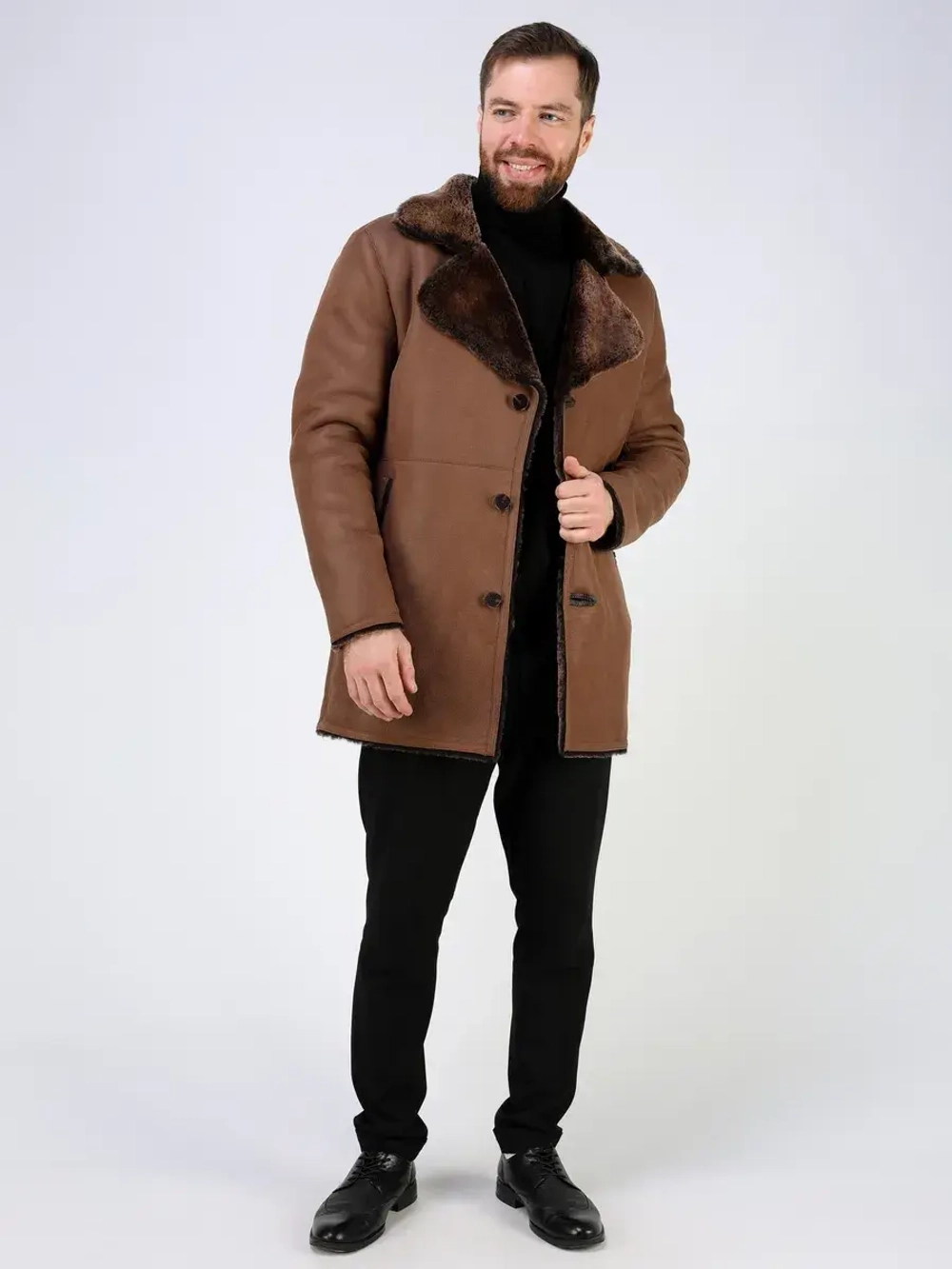 Дубленка зимняя натуральная куртка - пальто