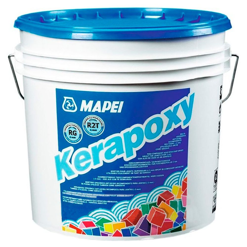 MAPEI Эпоксидный заполнитель (затирка) KERAPOXY 100 / КЕРАПОКСИ (белая), ведро 2 кг