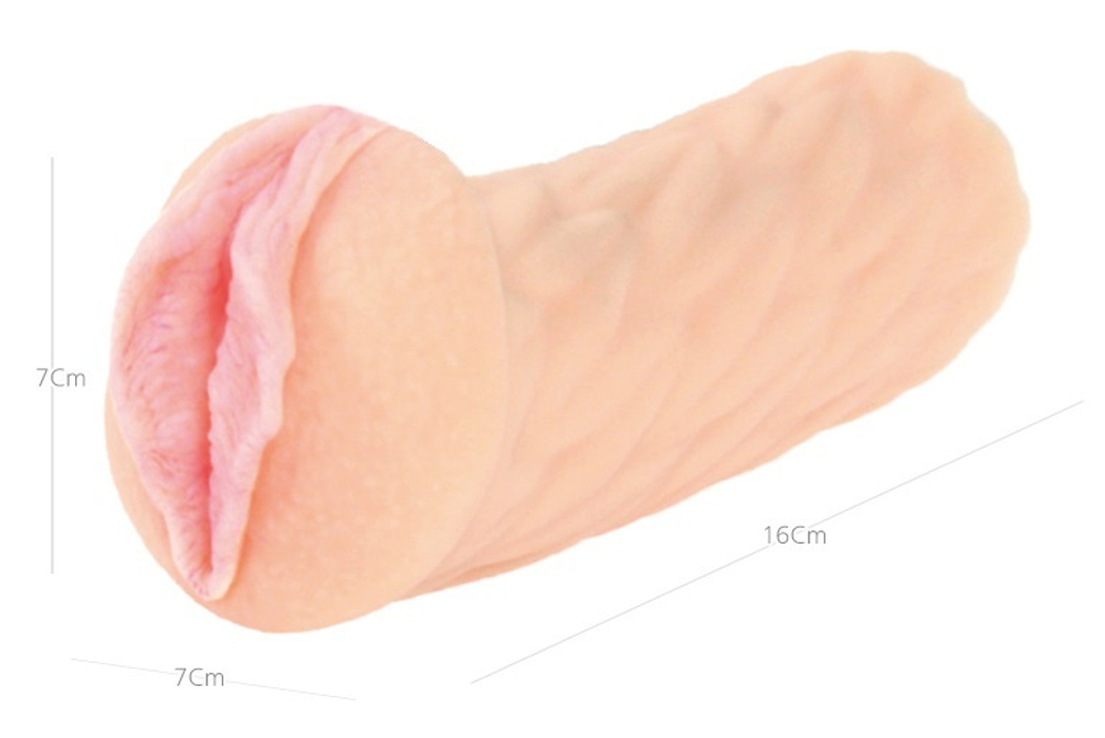 Мастурбатор вагина с двойным слоем материала