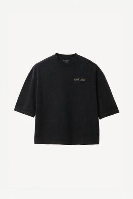 ZARA X WILLY CHAVARRIA ФУТБОЛКА ОВЕРСАЙЗ, ЧЕРНЫЙ