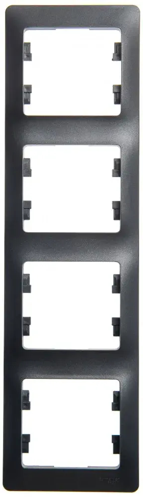 GLOSSA 4-постовая РАМКА, вертикальная, АНТРАЦИТ