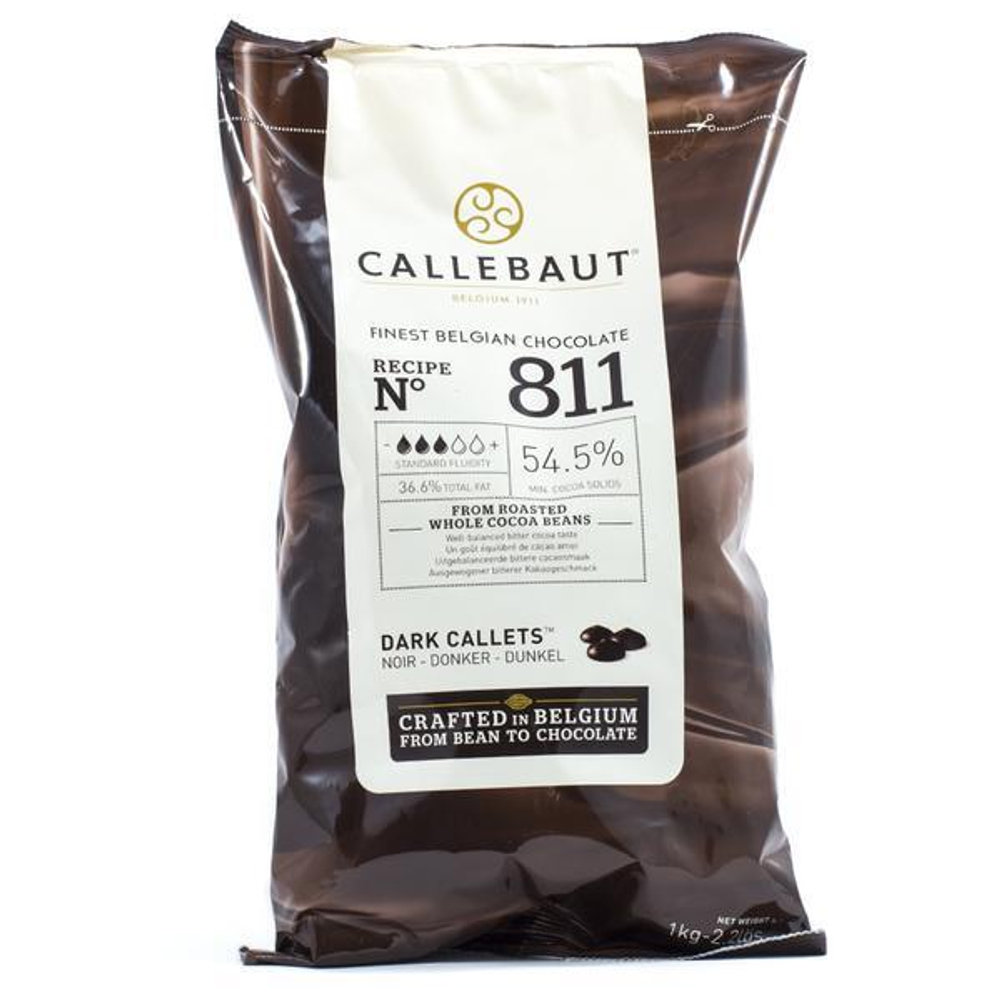 Шоколад темный Callebaut 811 (54,5% какао) 2,5 Кг