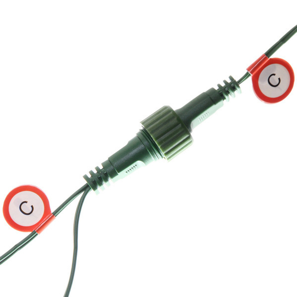 Елка светодиодная «Лесная метель» 240 см, ПВХ+леска (шишки и напыление) 1511 веток, 310 ламп LED,Теплый белый